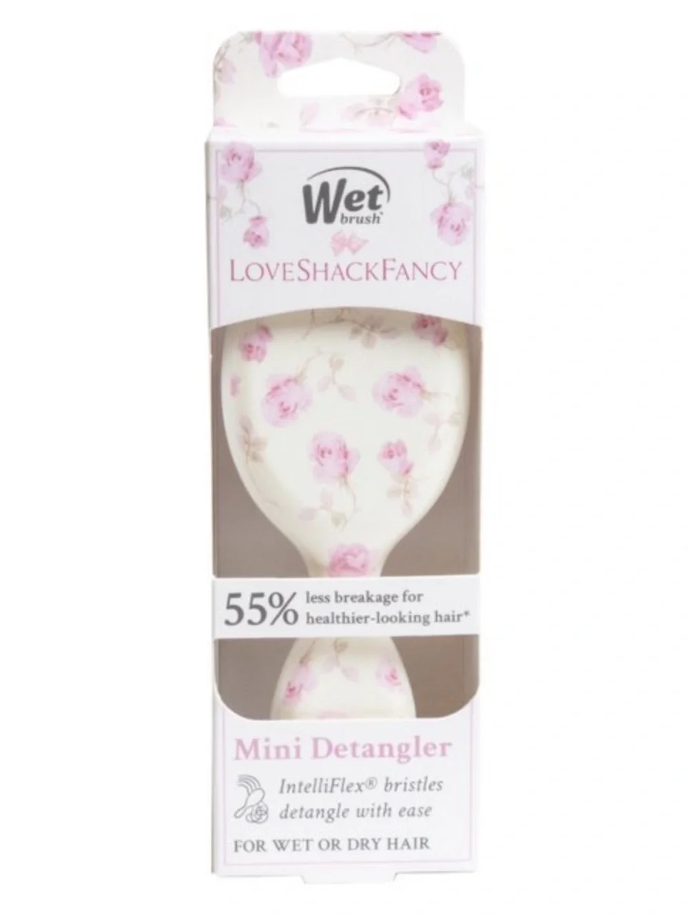 LoveShackFancy x Target - WetBrush Ribbon Rosa Mini OG Detangler Sterling Dusk
